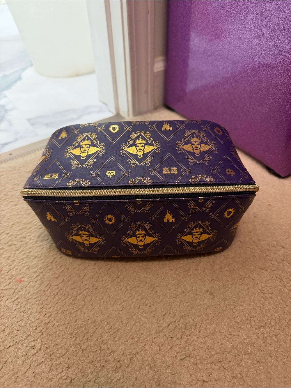 Disney x Bath & Body Works Evil Queen Patterned Zip Cosmetic Case